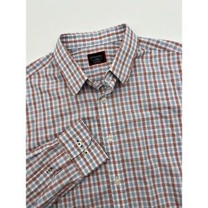 UNTUCKit Mixon Shirt Men's L Slim Fit Wrinkle Free Check Button‎ Up Long Sleeve